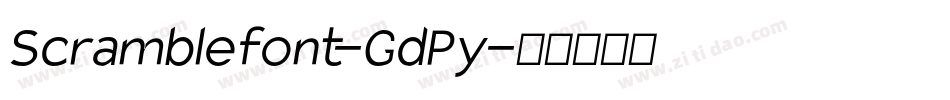 Scramblefont-GdPy字体转换