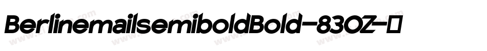 BerlinemailsemiboldBold-83OZ字体转换