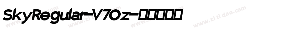 SkyRegular-V7Oz字体转换