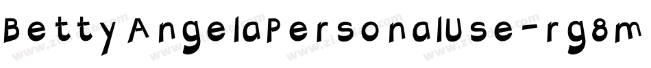 BettyAngelaPersonalUse-rg8mO字体转换