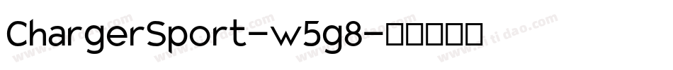 ChargerSport-w5g8字体转换