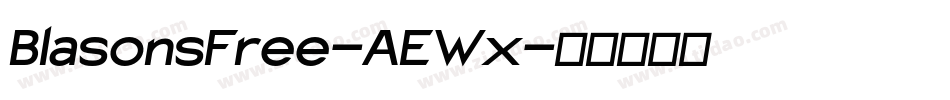 BlasonsFree-AEWx字体转换