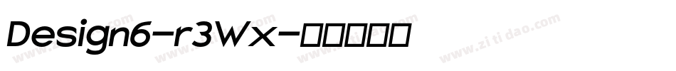 Design6-r3Wx字体转换