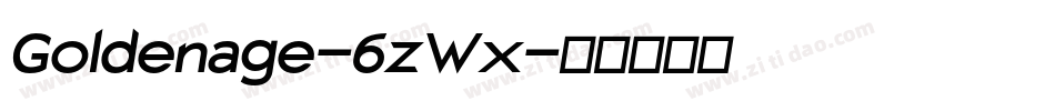 Goldenage-6zWx字体转换
