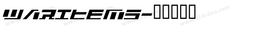 WarItems字体转换