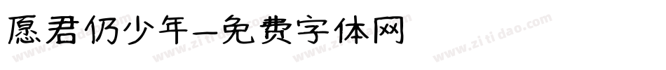 愿君仍少年字体转换