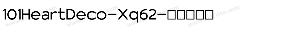 101HeartDeco-Xq62字体转换