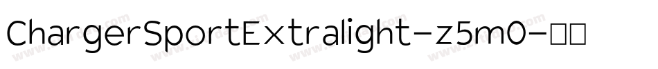 ChargerSportExtralight-z5m0字体转换