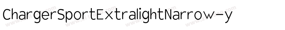 ChargerSportExtralightNarrow-y5mm字体转换