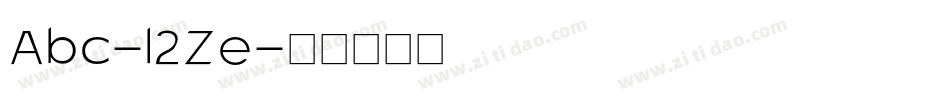 Abc-l2Ze字体转换