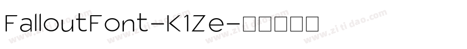 FalloutFont-K1Ze字体转换
