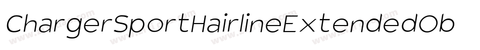 ChargerSportHairlineExtendedOblique-R2do字体转换