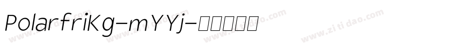 PolarfriKg-mYYj字体转换