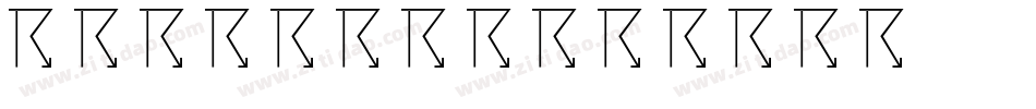 WEATHERA字体转换