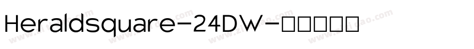 Heraldsquare-24DW字体转换