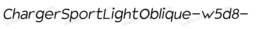 ChargerSportLightOblique-w5d8字体转换