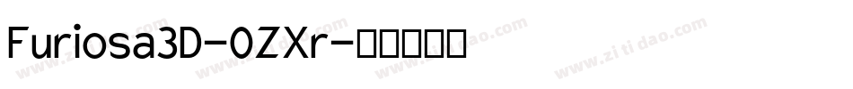 Furiosa3D-0ZXr字体转换