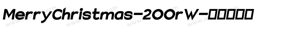 MerryChristmas-2OOrW字体转换