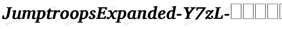JumptroopsExpanded-Y7zL字体转换