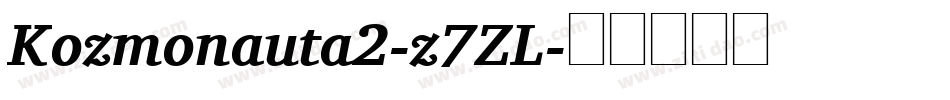 Kozmonauta2-z7ZL字体转换