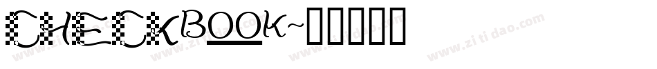 CHECKbook字体转换