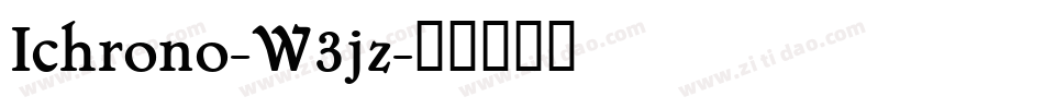 Ichrono-W3jz字体转换