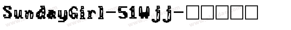 SundayGirl-51Wjj字体转换
