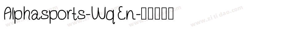 Alphasports-WqEn字体转换