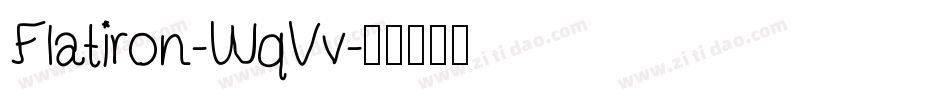 Flatiron-WqVv字体转换
