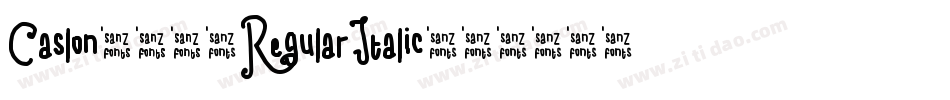 Caslon335-RegularItalic字体转换
