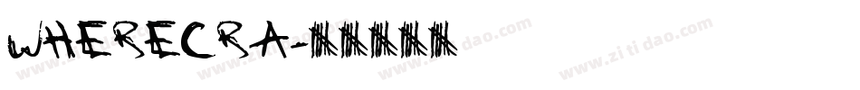 wherecra字体转换