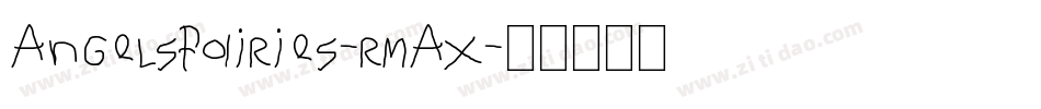 Angelsfairies-rmAx字体转换