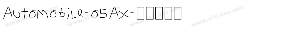 AutoMobile-o5Ax字体转换