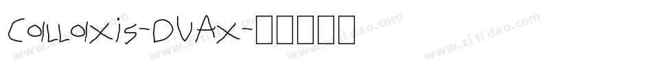 Callaxis-DVAx字体转换