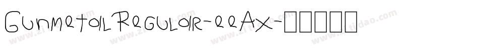 GunmetalRegular-eeAx字体转换