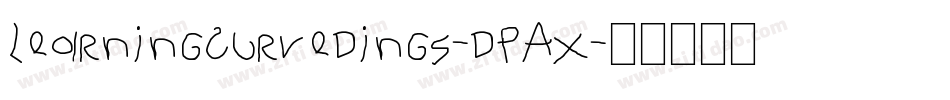 Learningcurvedings-dpAx字体转换