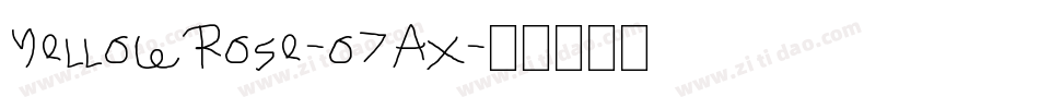 YellowRose-o7Ax字体转换