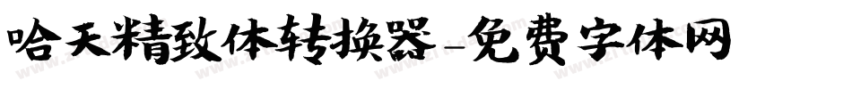 哈天精致体转换器字体转换