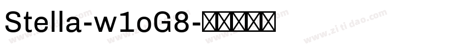 Stella-w1oG8字体转换
