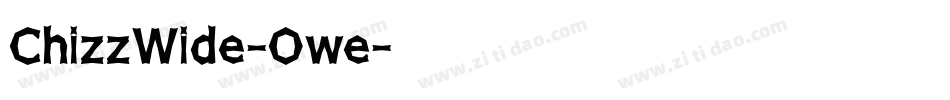ChizzWide-Owe字体转换