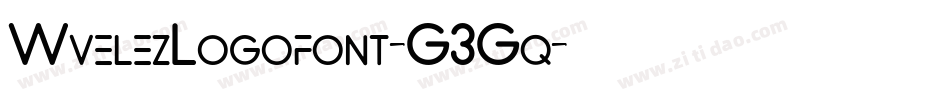 WvelezLogofont-G3Gq字体转换