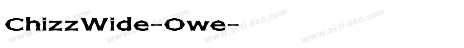 ChizzWide-Owe字体转换