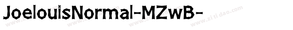 JoelouisNormal-MZwB字体转换