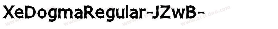 XeDogmaRegular-JZwB字体转换