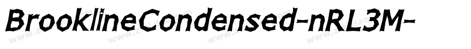 BrooklineCondensed-nRL3M字体转换
