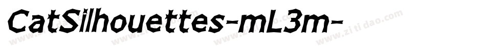 CatSilhouettes-mL3m字体转换
