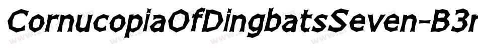 CornucopiaOfDingbatsSeven-B3m3字体转换