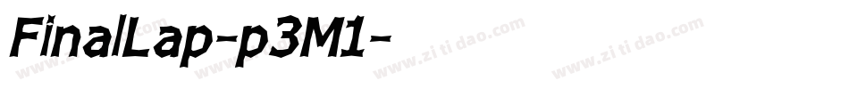 FinalLap-p3M1字体转换