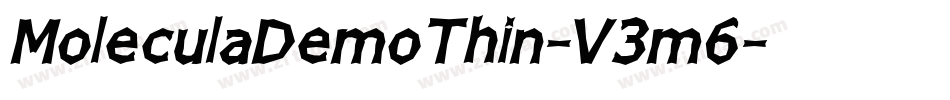 MoleculaDemoThin-V3m6字体转换