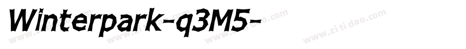 Winterpark-q3M5字体转换